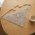 Medalyon Desenli Örgü Bandana | Geometrik Doku - B017